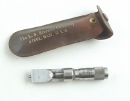 Starrett Can seam micrometer No. 208 in leather sheath