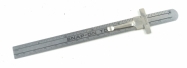 Snap-on 6" steel rule with pocket clip