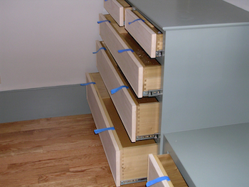 drawers installed